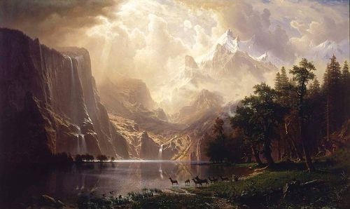 Bierstadt; Sierra Nevadas Wikipedia Commons