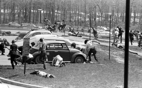 May 4th, 1970. Photo courtesy of Kent State